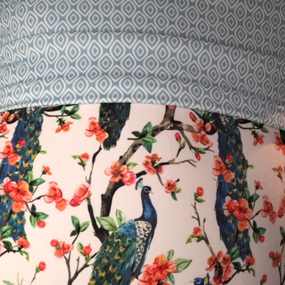 Floral peacock print sexy one piece swimsuit - Picture 5 of 8